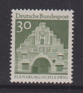 Germany  #940  MNH   1966  German buildings 30pf  green