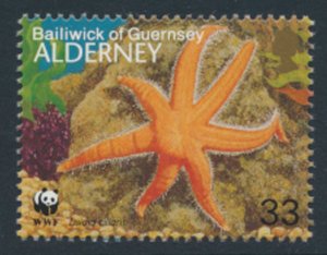 Alderney  SG A58  SC# 69c  marine Life WWF  MNH  see scan