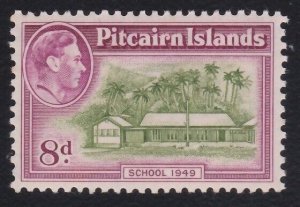 PITCAIRN 1951 GVI 8d additional value MNH.................................A5096