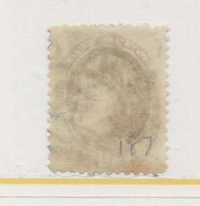 U.S. #187 The 1879 Jefferson 10 Cent No Secret Mark Used C.V. $45.00