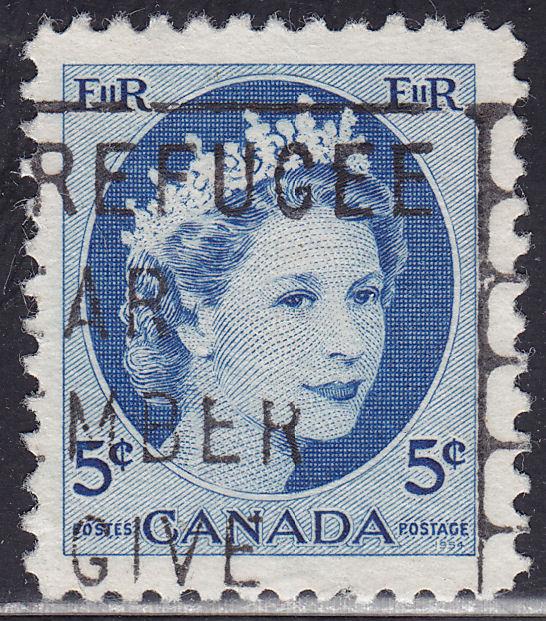 Canada 341 Queen Elizabeth II, Wilding Portrait 1954