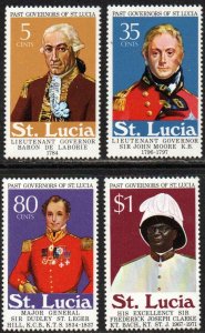 St. Lucia Sc #359-362 Mint Hinged