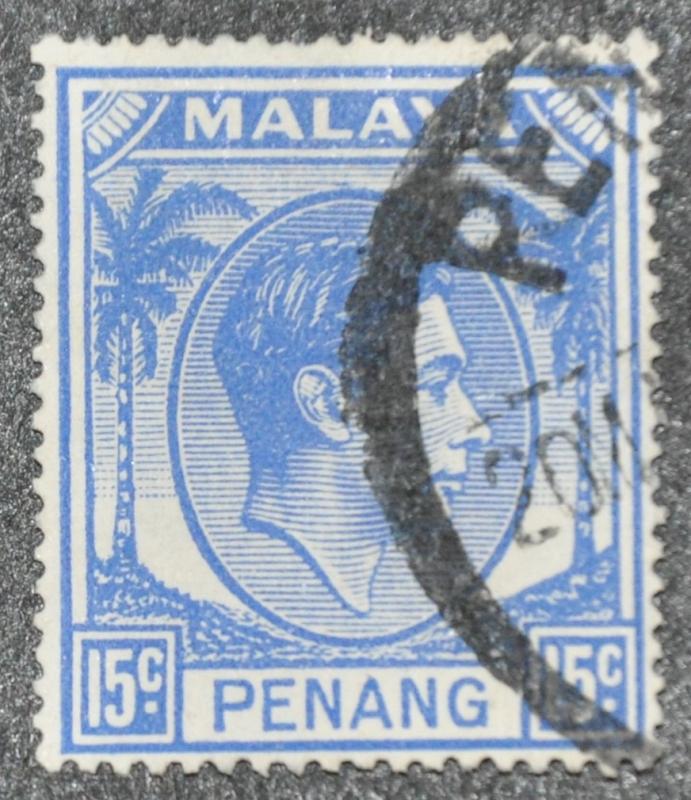 DYNAMITE Stamps: Malaya Penang Scott #13  USED