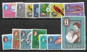 ST.HELENA SG176/89 1961-5 DEFINITIVE SET MNH