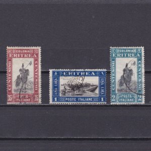 ERITREA 1930, Sc# 124-126, Lancer, part set, Used