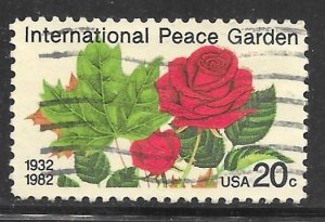 USA 2014: 20c Peace Garden, single, used, VF