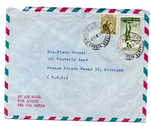 Olympics Rome Lire 200 + complementary on envelope by air