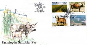 Namibia - 1990 Farming FDC SG 549-552