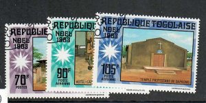 Togo; Scott 1174-1176; 1983; complete set; Used