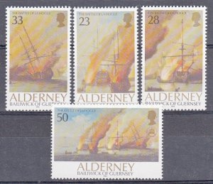 Alderney 1992 - Battle La Hogue set of 5 superb Unmounted mint NHM