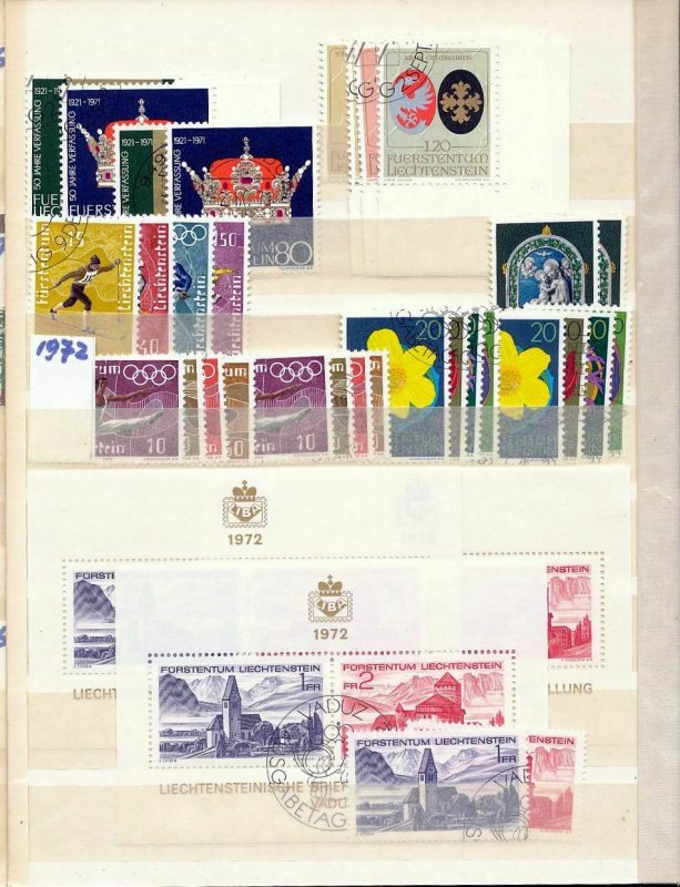 Liechtenstein 1960s/70s Sport Europa Trees M&U(Appx 220 Items) (MT 209