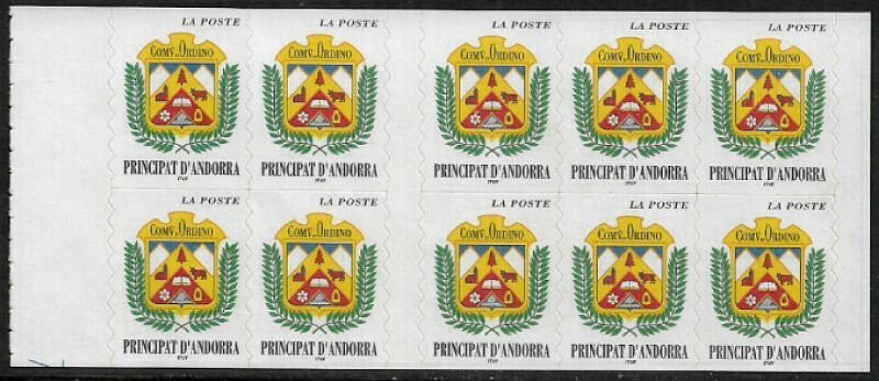 Andorra, French #491a MNH Complete Booklet - Coat of Arms