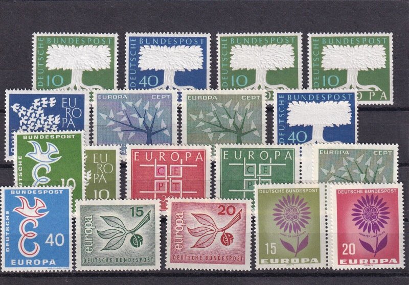 SA21b Germany, selection of Europa CEPT stamps