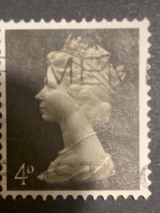 4d  stamp  ,  black cancelled postage used, refno:5016