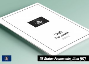 PRINTED UTAH [TOWN-TYPE] PRECANCELS STAMP ALBUM PAGES (20 pages)