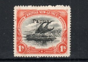Australia - Papua (British New Guinea) 1907 1s Lakatoi Trading Canoe SG 44 MH