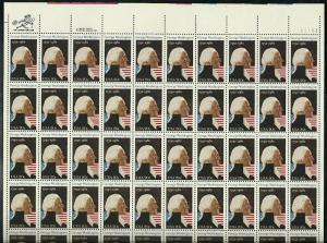 #1952 Washington Full Sheet Mint NH