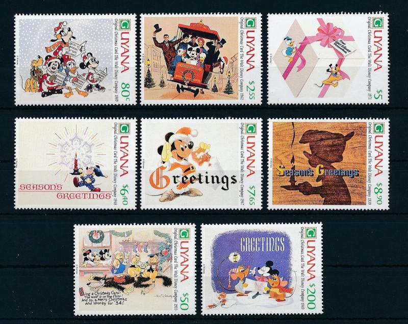 [22572] Guyana 1991 Disney Christmas cards MNH