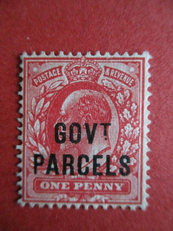 SGo74 Great Britain Edward VII 1902 1d Red Govt Parcels Official MM