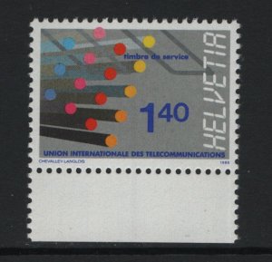 Switzerland for international telecommunication  #10O14 MNH 1988 fiber optic