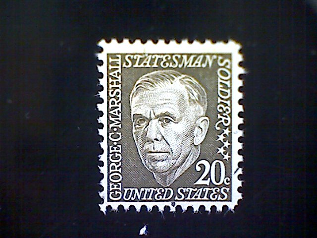 Stamp,United States, Scott #1289, used(o), 1967, George Marshall, 20¢