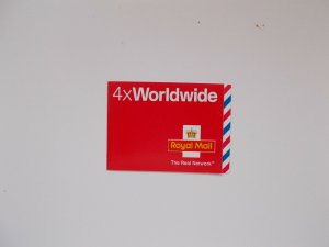 GB 2003 SG MJ1 4 x Worldwide Self-adhesives up to 40g Booklet with REAL NETWORK