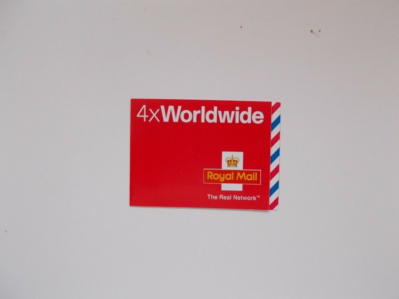 GB 2003 SG MJ1 4 x Worldwide Self-adhesives up to 40g Booklet with REAL NETWORK