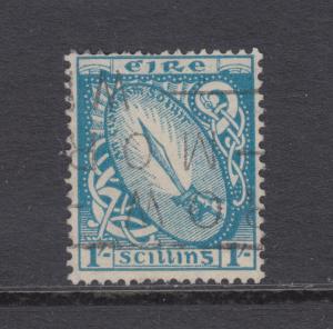 Ireland Sc 117 used 1940 1sh blue Sword of Light, top value to set