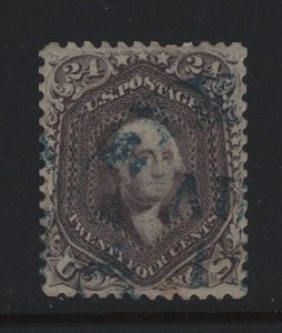 70 VF used neat blue cancel with nice color cv $ 325 ! see pic !