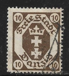 Danzig - Regular Issue - Scott #64 10p Average - F Used