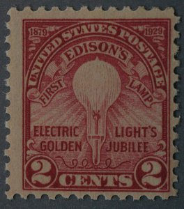 United States #654 2 Cent Edison MNH