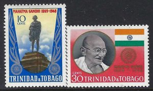 Trinidad and Tobago 181-82 MOG MAHATMA E463