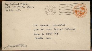 USA WWII APO Airmail Military Mail Cover 93795