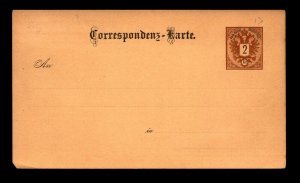 Austria 1880s 2Kr Postal Card Unused (III) - L11313