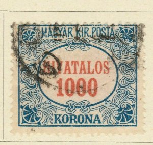 A6P8F78 Ungarn Hongrie Hungría Hungary Official Stamp 1921-23 1000k used