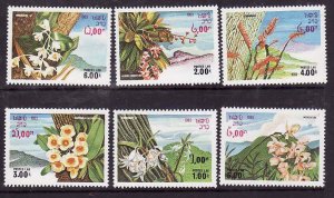 Laos-Sc#467-72-unused no gum as issued set-Flora-1983-