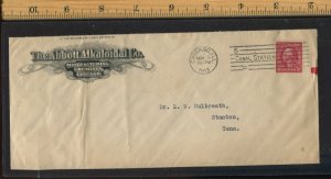 409 Schermack Used on Bold Abbott Alkaloidal Co Chemists Large Mailer L1532p