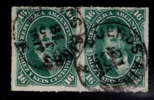 Argentina Scott 35 used stamp Pair