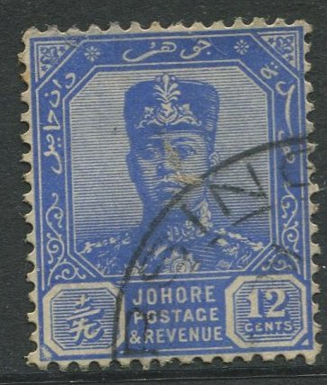 STAMP STATION PERTH Johore #111A Sultan Ibrahim Definitive Wmk 4  Used 1921-1940