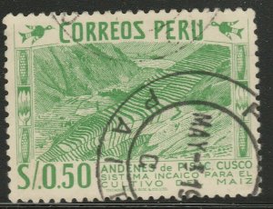Peru 1952-53 Impr. Thomas De La Rue & Co 50c Used A18P56F453-