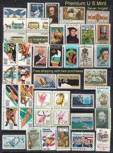 Premium US Mint  #2045 and Higher 43 stamps total ⭐⭐⭐⭐⭐