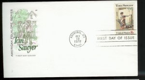 UNITED STATES FDC 8¢ Tom Sawyer 1972 Farnam