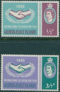 Gilbert & Ellice Islands 1965 SG104-105 ICY set MNH