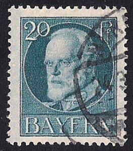 Bavaria #102 20PF Prince Regent Luitpold used VF