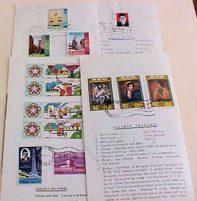 PAKISTAN FD FOLDERS 4 DIFF 
