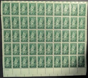 1958 USA 3c Gardening Sheet -Scott 1100 -MNH, Undisturbed OG -No Sig Flaws