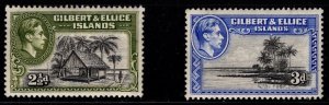 1939 Gilbert & Ellice Islands King George VI SG#- 43-48 Short Set/6 to 3d MNH