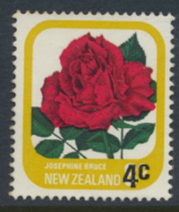 New Zealand  SG 1201 SC# 693 Opt Surcharge  Used  Rose - see detail & scan