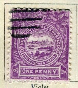 AUSTRALIA; NEW SOUTH WALES 1888 early classic QV issue fine used 1d. value