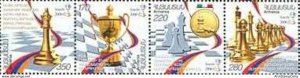 Armenia MNH** 2006 2007 Mi 557-560 World Chess Olympiad Torino OLYMPIC se-tenant